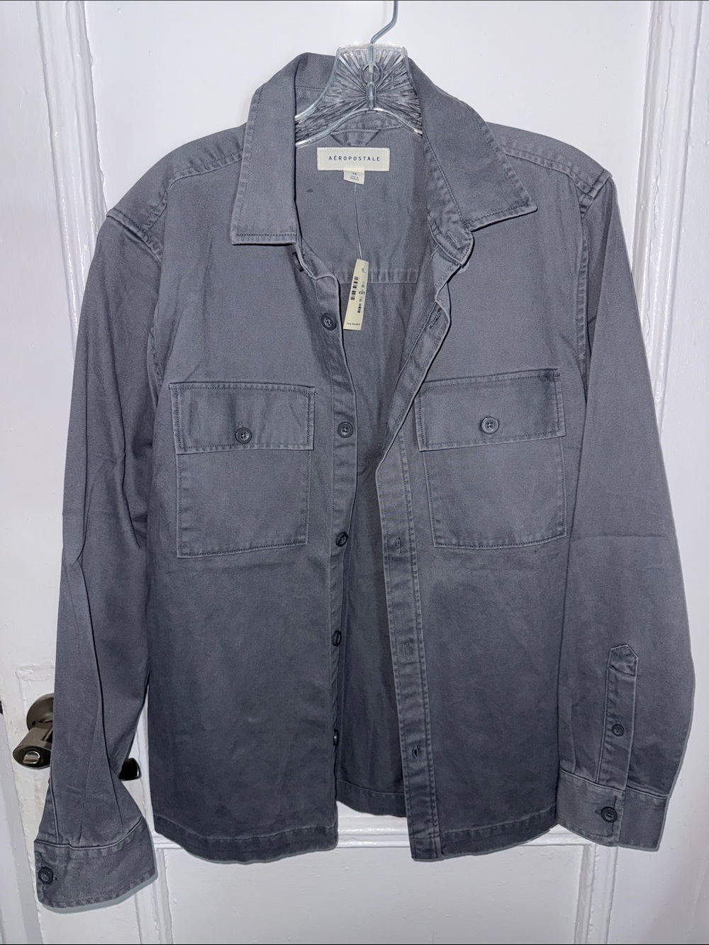 Aeropostale Men's Charcoal Gray Shirt Jacket